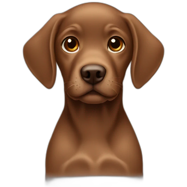 Brown labrador baby emoji