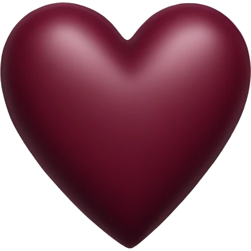 burgundy heart emoji