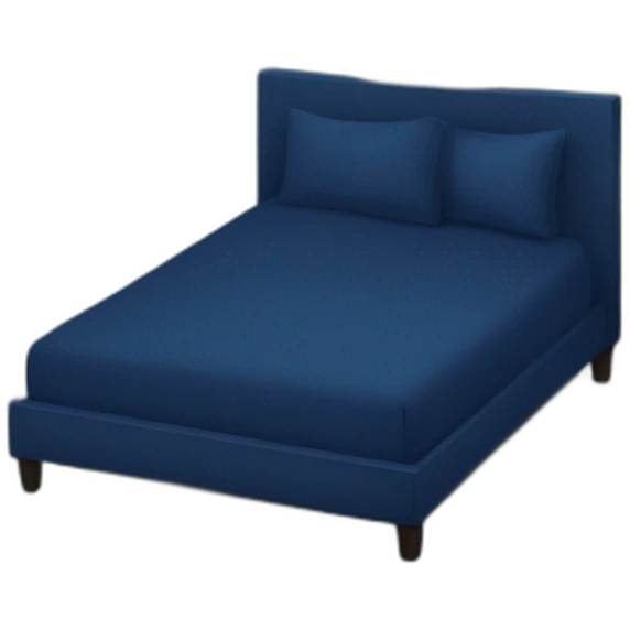 navy blue bed emoji