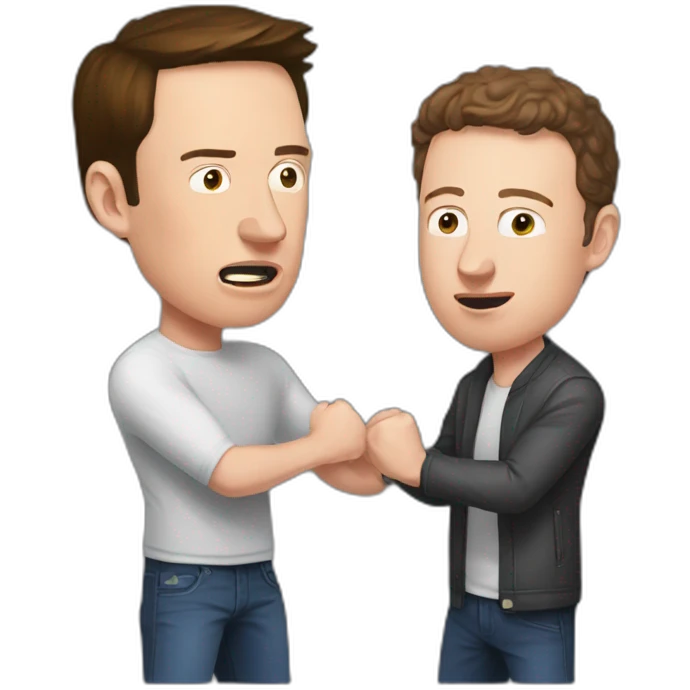 Elon musk vs Mark Zuckerberg Fight emoji