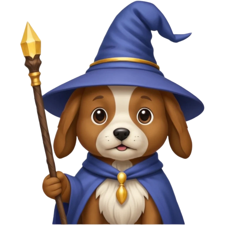 Dog wizard emoji