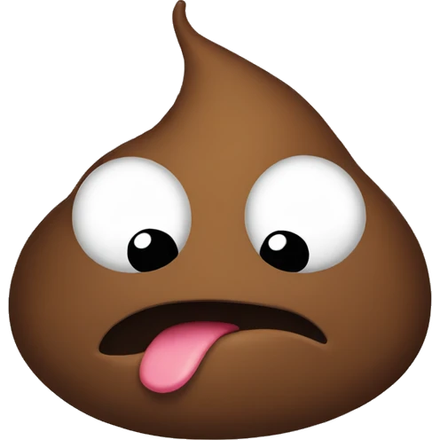 Angry poop emoji