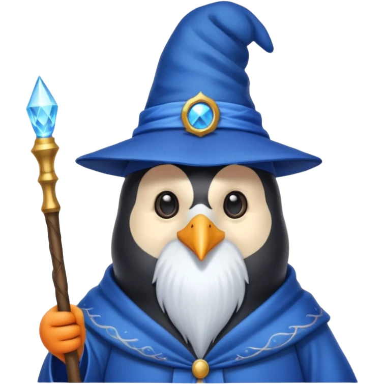Penguin Wizard emoji