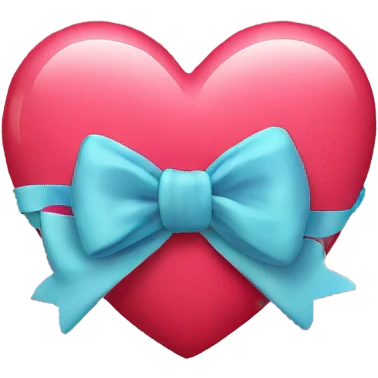 Heart emoji with bow emoji