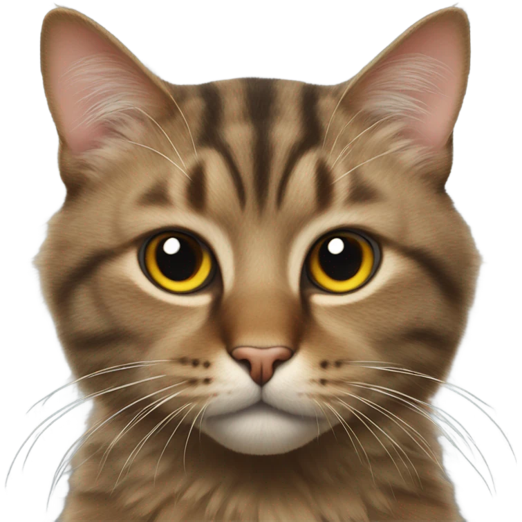 Realistic cat looking at viewer emoji