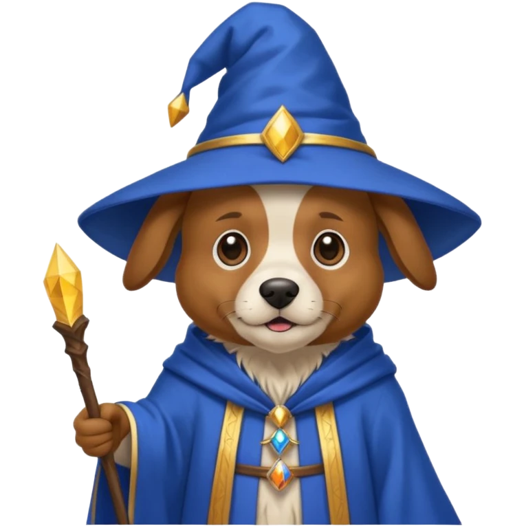 Dog wizard emoji