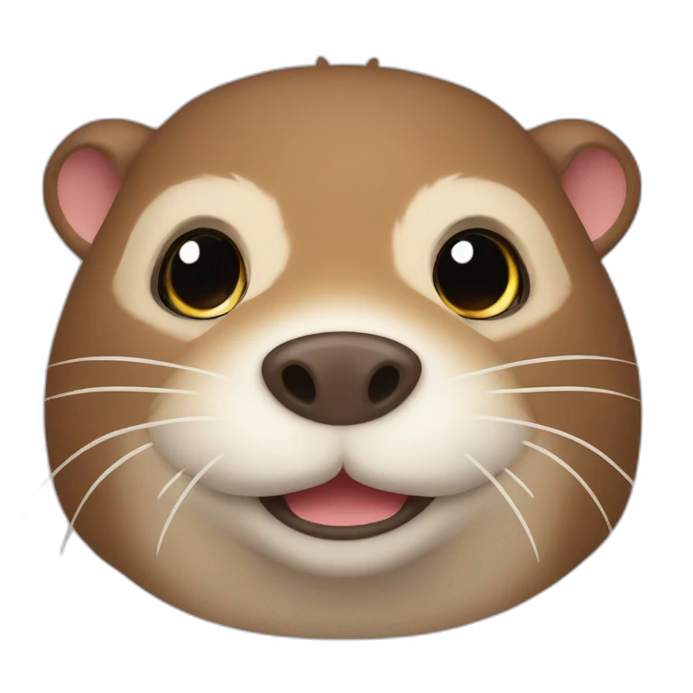 Loutre sur un cochon emoji