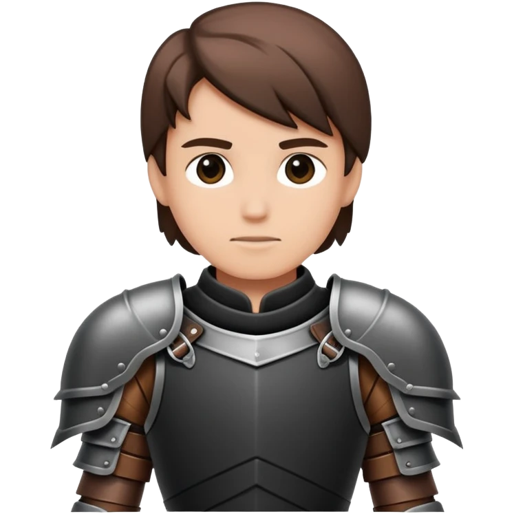 a person wearing leather armor but you can only see his upper body and the picture can only be black and white emoji