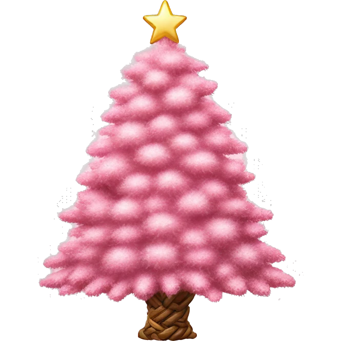 Pink aesthetic Christmas tree￼ emoji