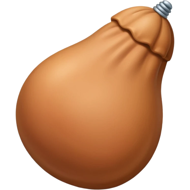 A penis with ballsack behind emoji
