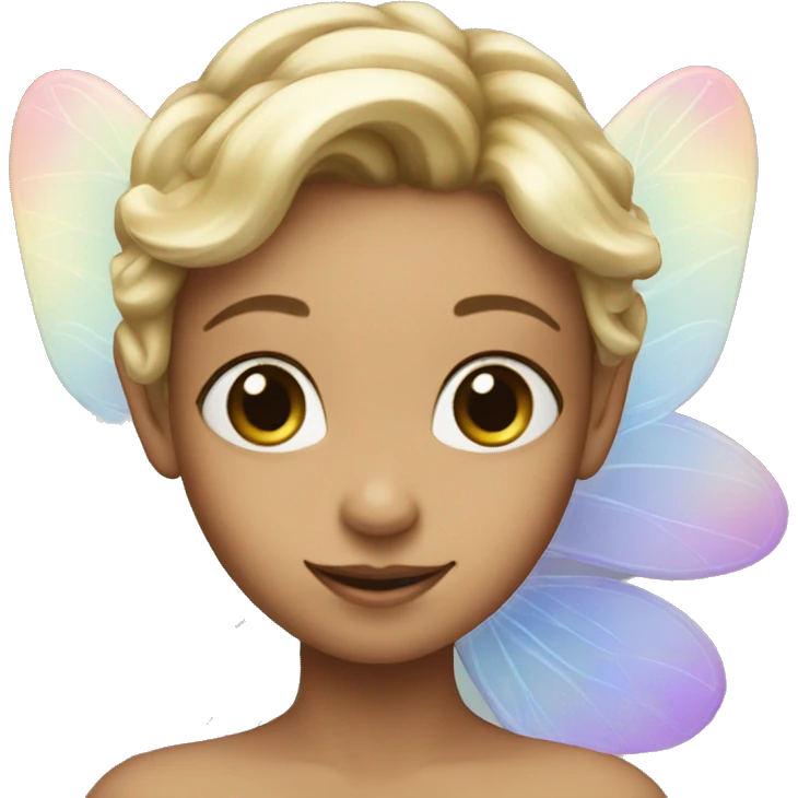 Iridescent fairy emoji