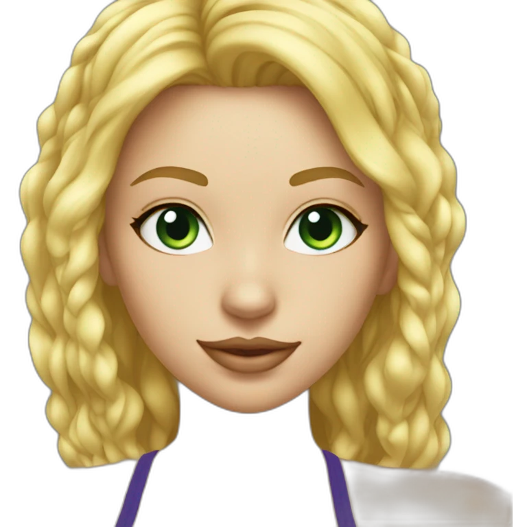 hot catgirl blonde swim emoji
