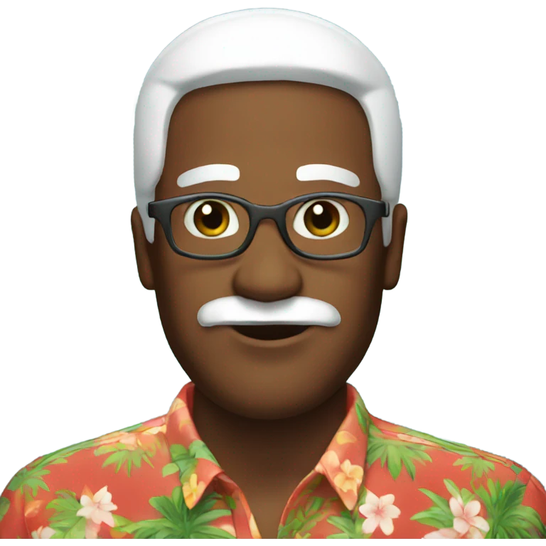 Santa in tropical shirt emoji