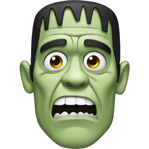 Frankenstein Head as Comic  emoji