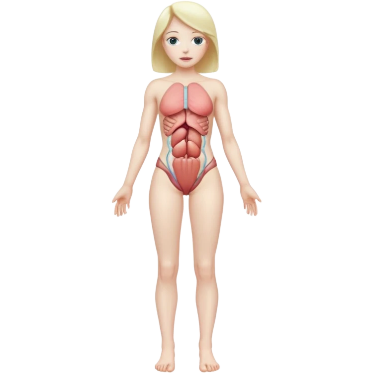Female anatomy, full body emoji
