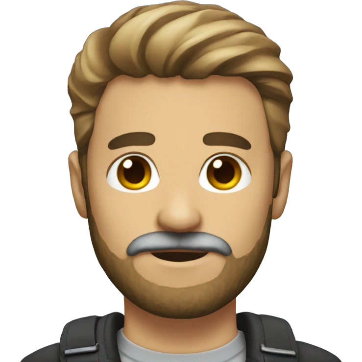 Remove beard and mustache emoji