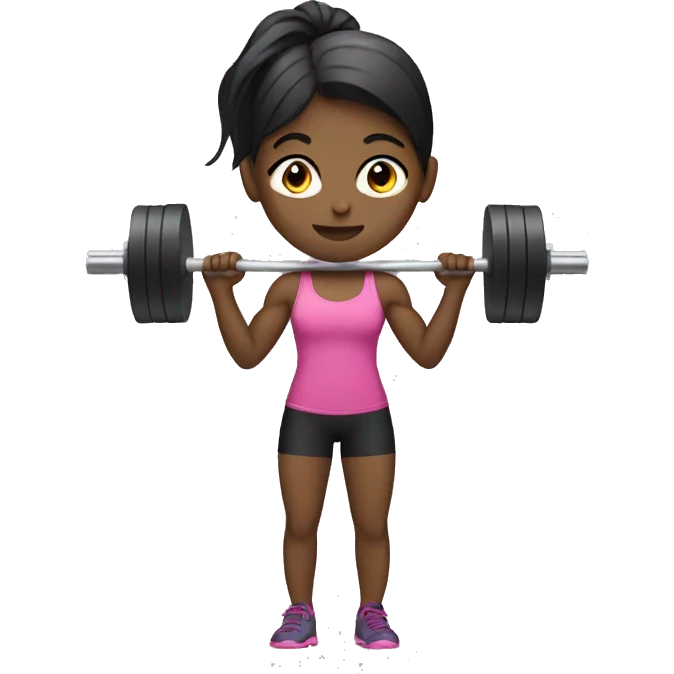 Girl weight lifter emoji