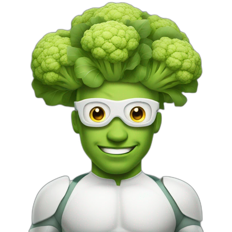 cauliflower super heros emoji