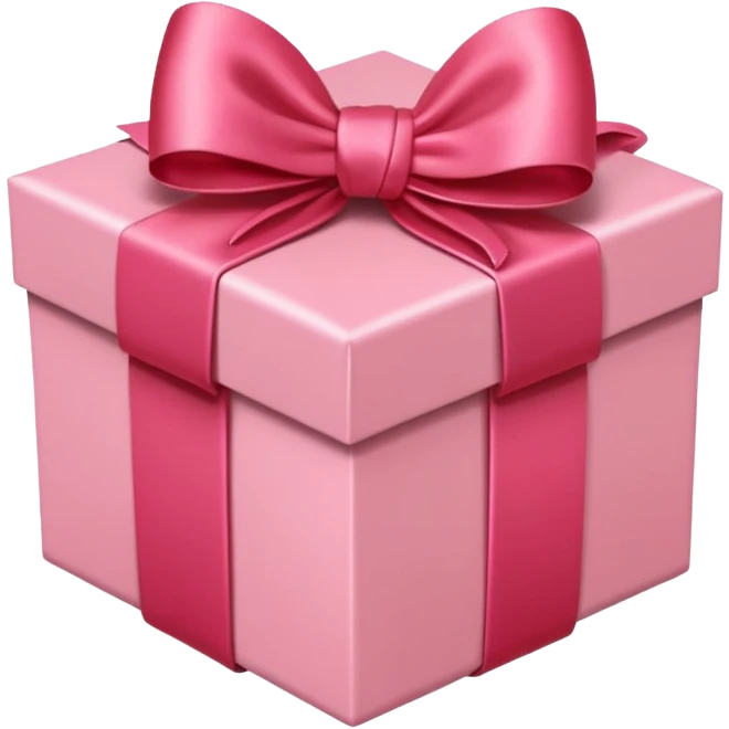 gift box red with pink pale satin bow

 emoji
