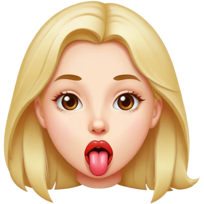girl with tongue out emoji