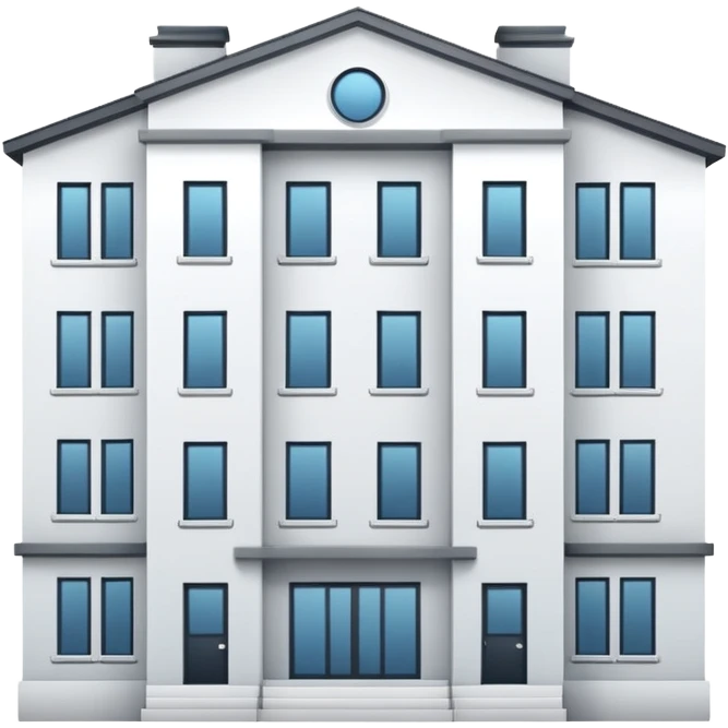 apartment building White emoji