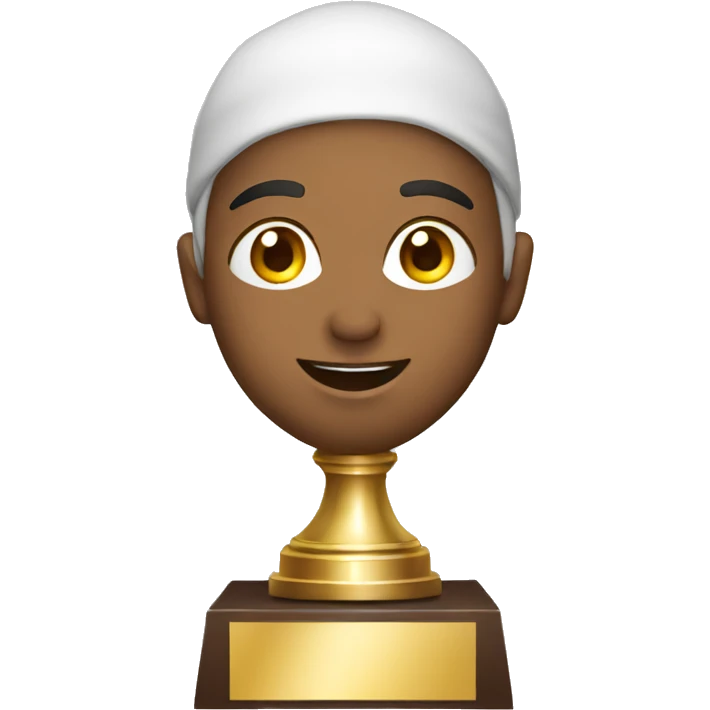 Muslim  winning trophy emoji