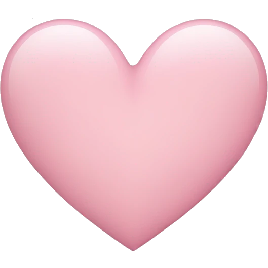 Light pink heart emoji