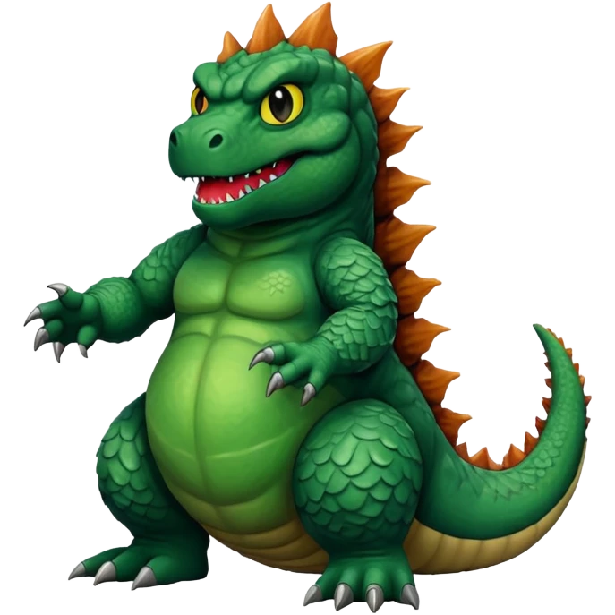 godzilla with poop eyes emoji