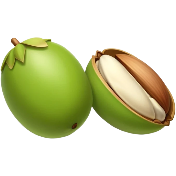 Pistachio in ios style emoji