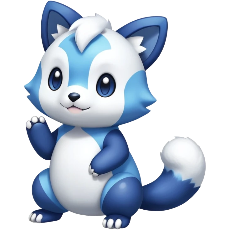 Shiny Meowstic-Oshawott-Hybrid (Full body) emoji