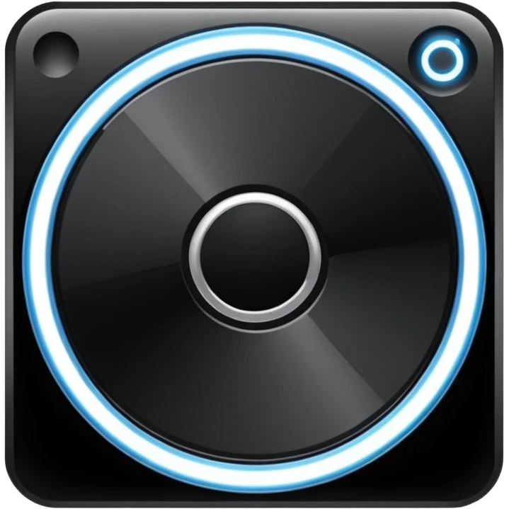 black computer disk emoji