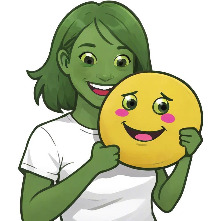 girl choking herself laughing  emoji