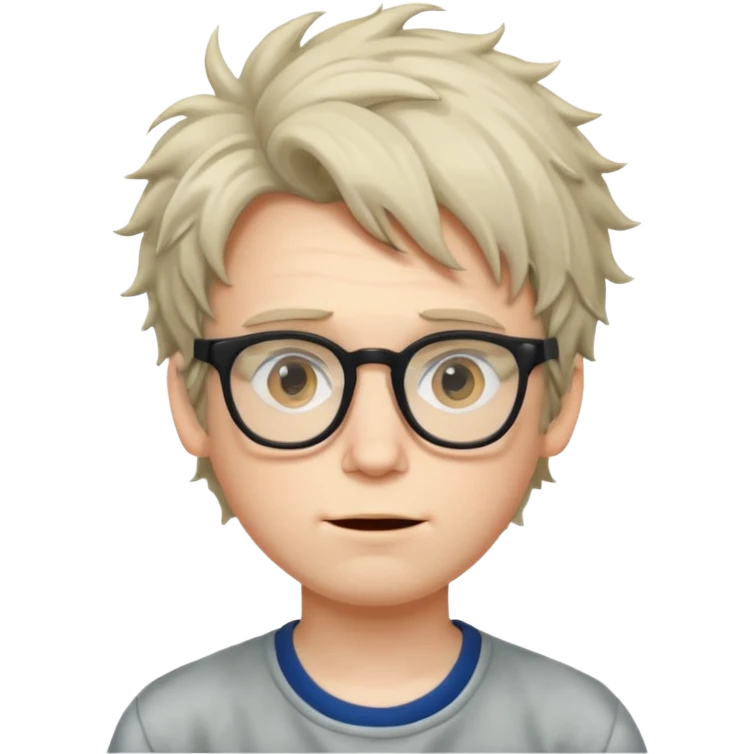 Weird nerd boy  emoji