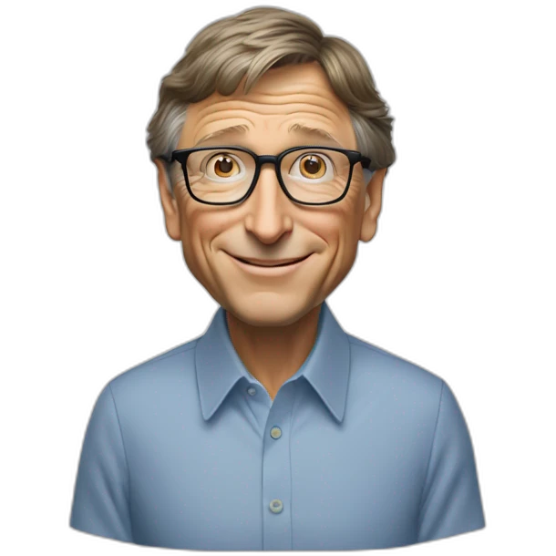 bill gates with pc emoji