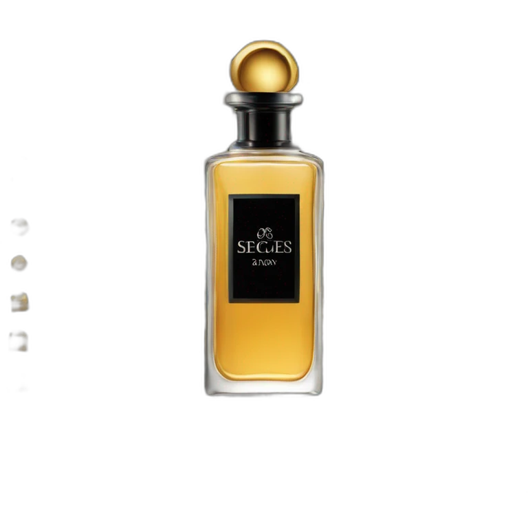 black bottle of serge lutens perfume emoji
