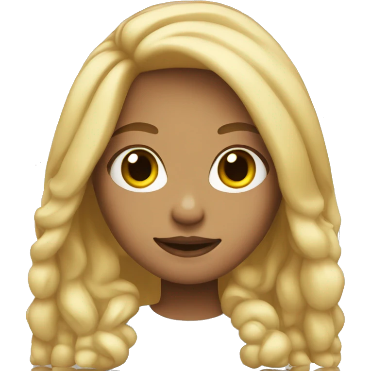 girl with a blonde hair emoji