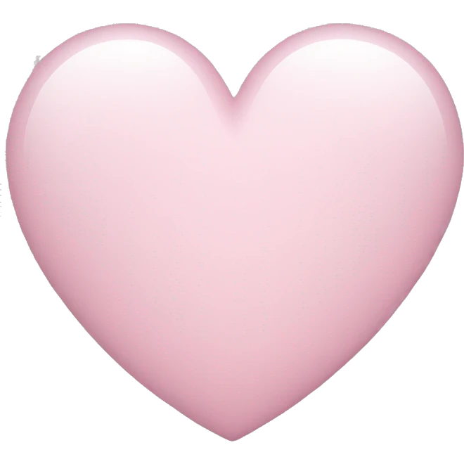 Light pink heart emoji