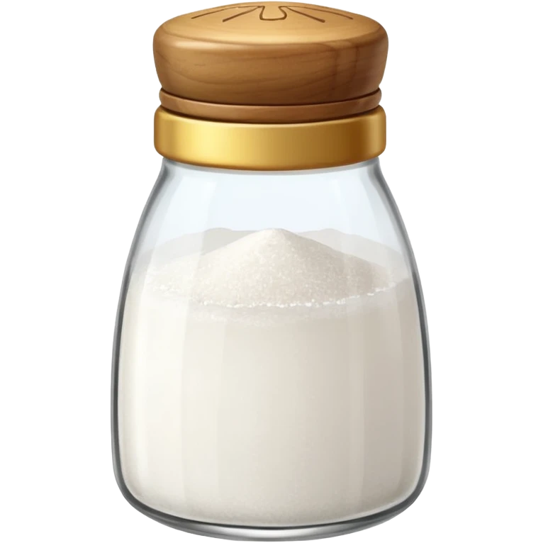 a full salt shaker with "salt" on it emoji