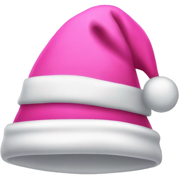Pink santa claus hat emoji
