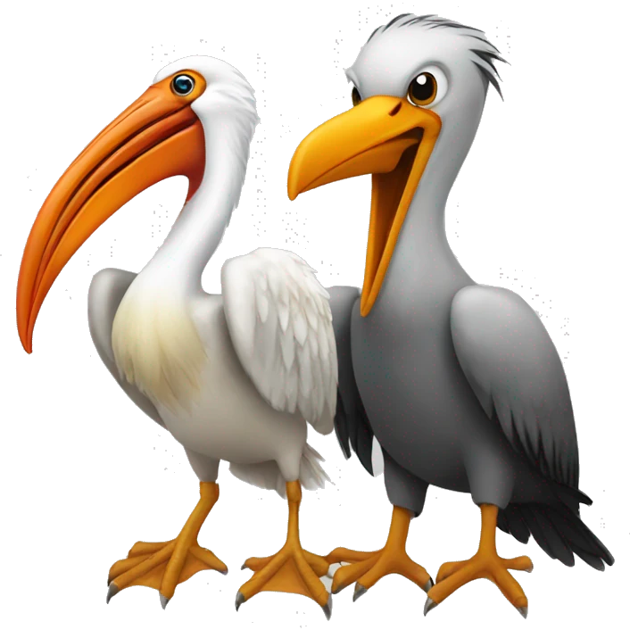 Pelican and Phoenix emoji