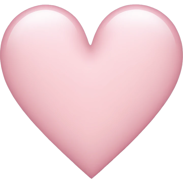 Light pink heart emoji