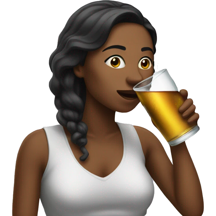 Women drinking shot emoji