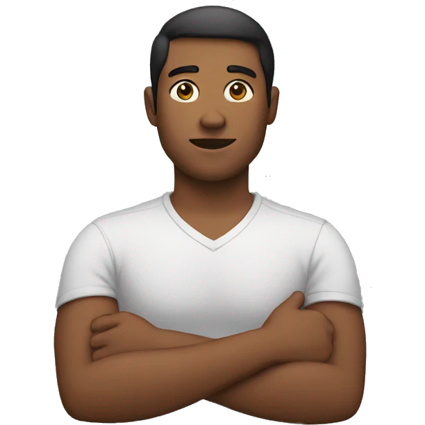 Person with one hand on the chest emoji