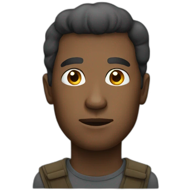 bold head man emoji