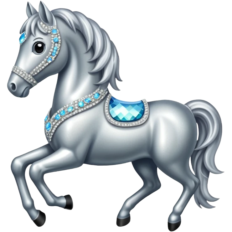 Horse made of small rhinestones emoji