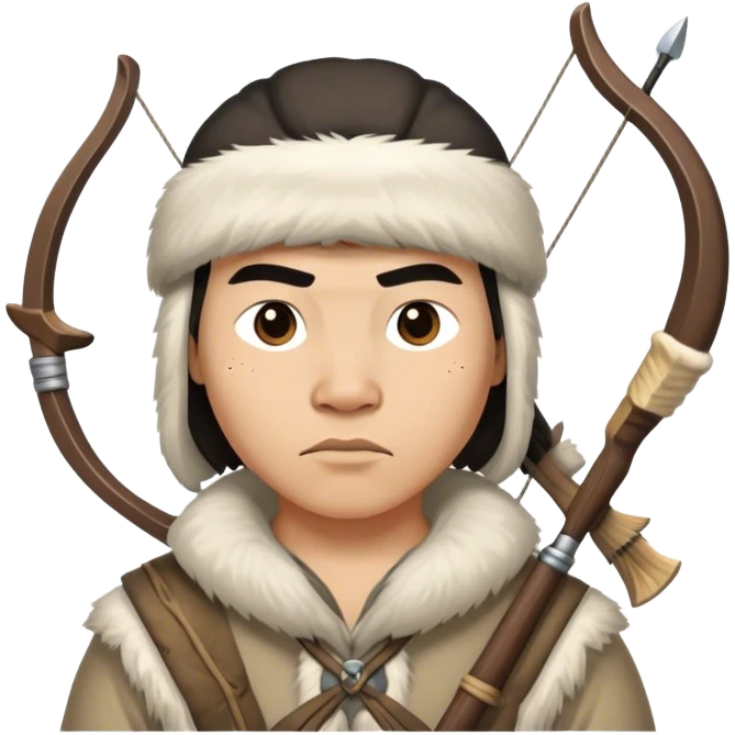 inuit hunter with bow emoji