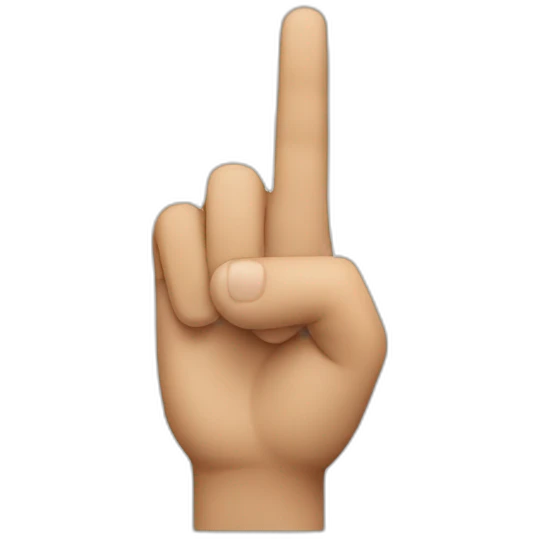 Finger victory emoji