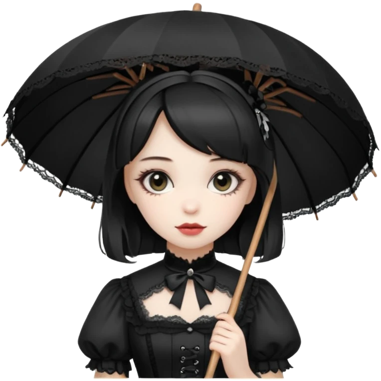 Gothic Lolita girl emoji