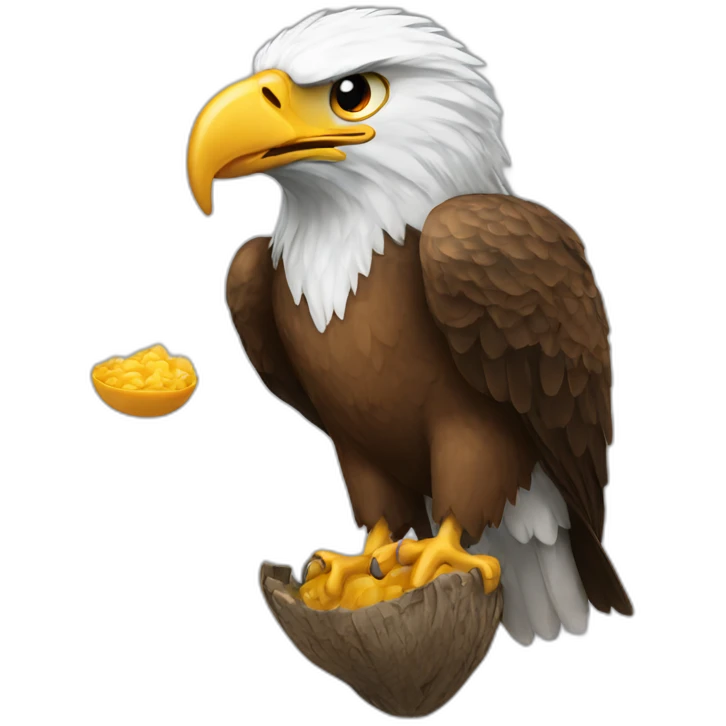 eagle eating emoji