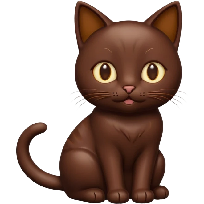 cat made of chocolate emoji